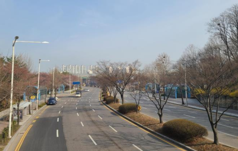 안양 자유공원앞 도로.(사진=안양시 제공)