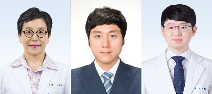 (사진 왼쪽부터)분당서울대병원 소화기내과 김나영 교수, 김원석 전문의, 분당서울대병원 소화기내과 최용훈 교수. (사진=분당서울대병원 제공)