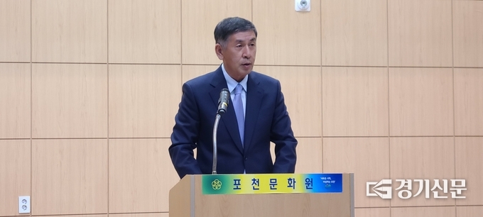 강용범 이사장이 인사말을 하고 있다. (사진=문석완 기자)