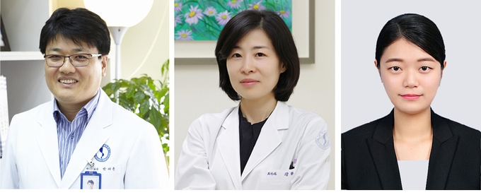 아주대병원 (왼쪽부터)박태준·강희영 교수, 박지희 연구원. (사진=아주대병원 제공)