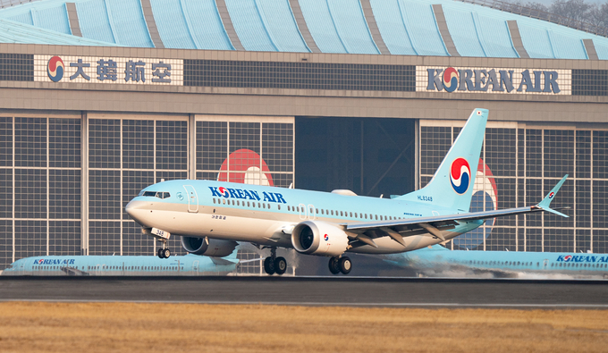 대항한공이 올해 총 6대를 도입하는 보잉 737-8 항공기. ( 사진 = 대한항공 제공 )