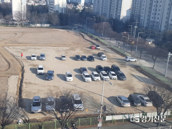 동두천시 보건소 임시주차장 전경 모습 (사진= 보건소 제공)