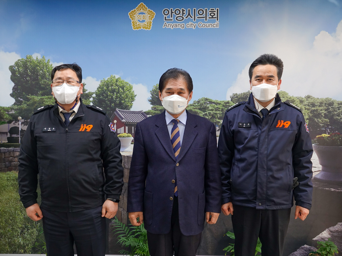 안양시의회 안양소방서와 안전관리 강화 방안 모색간담회를 가졌다.