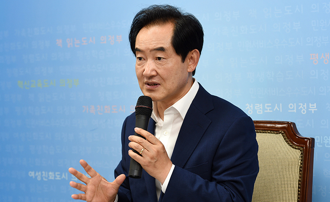 오는 6월 지방선거에서 경기도교육감 선거 불출마를 선언한 안병용 의정부시장. (사진=경기신문DB)