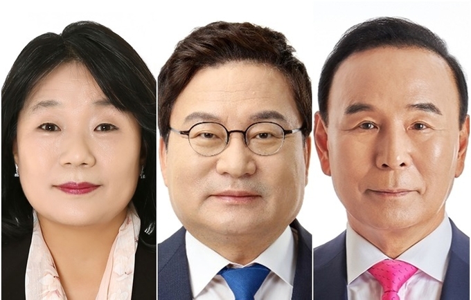 왼쪽부터 윤미향·이상직 ·박덕흠(사진=연합뉴스 제공)