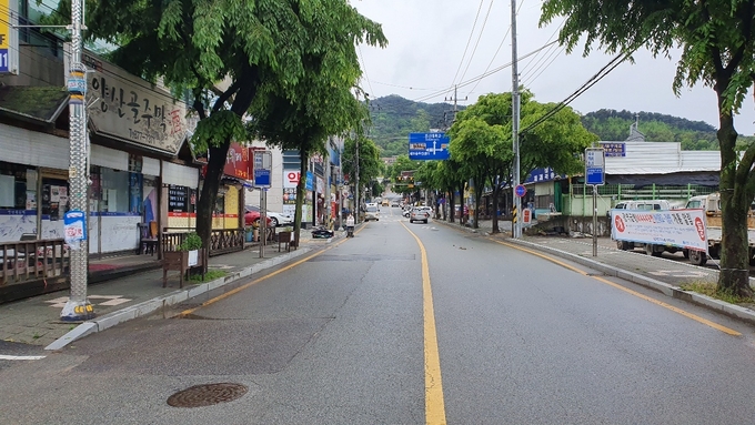‘한신대 대학문화거리 모습.(사진=오산시 제공)