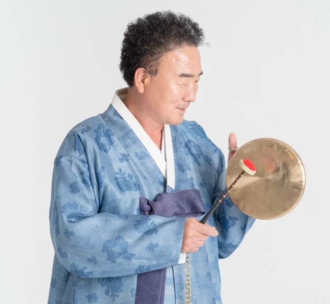 국가무형문화재 제3호 남사당놀이 이수자 서광일 대표. ( 사진 = 중구문화재단 제공 )