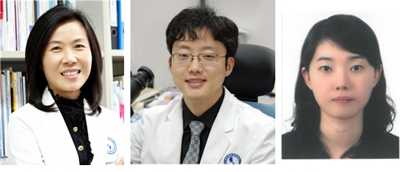 (왼쪽부터)아주대 의대 김유선, 이다근 교수, 홍선미 연구강사. (사진=아주대병원 제공)