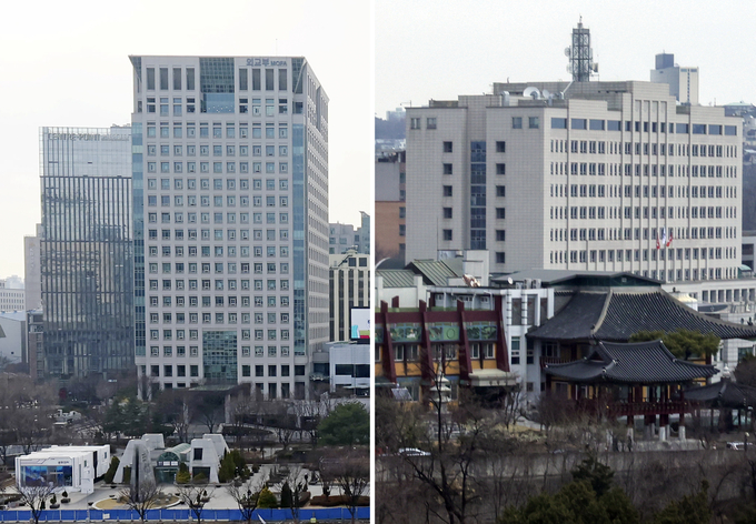 외교부 청사(왼쪽), 국방부 청사의 모습. (사진=연합뉴스/자료사진)