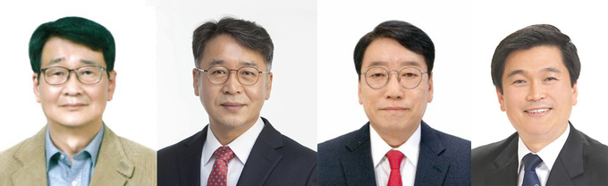 강석봉 전 시의원, 김종필, 전 이사장, 박종우 전 시의원, 박종효 전 인천시장 비서실장.