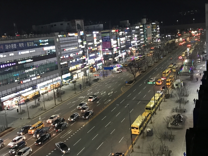 안양시 평촌대로 학원가 전경.(사진=안양시 제공)