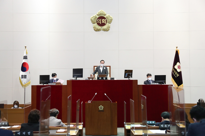 제271회 임시회 제2차 본회의가 진행되고 있다. (사진=성남시의회 제공)