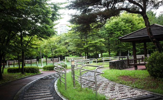 용인 기흥구 죽현마을 배수지공원. (사진=윤창근 예비후보 제공)