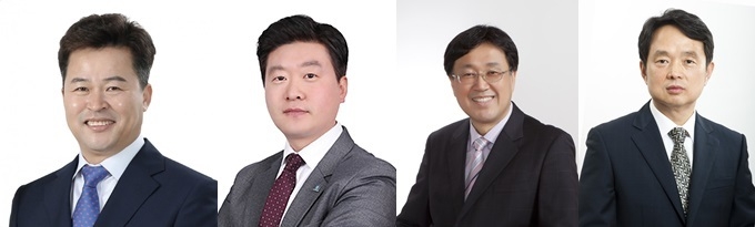 왼쪽부터 허인환 구청장, 남궁형 인천시의원, 이동균예비후보, 전용철 예비후보.