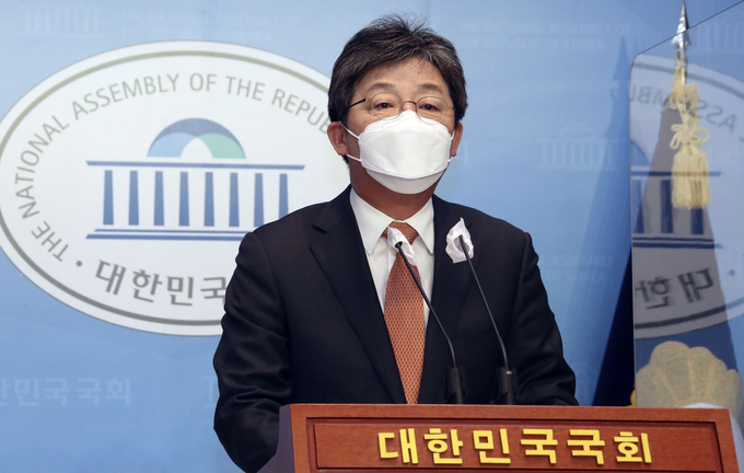유승민 국민의힘 전 의원이 31일 국회 소통관에서 오는 6·1지방선거 경기도지사 출마를 선언했다. (사진=연합뉴스 제공)