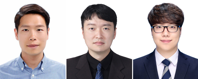 왼쪽부터 아주대학교 박성준 교수, GIST 이원준 박사, 아주대학교 김원식 석사과정. (사진=아주대학교 제공)