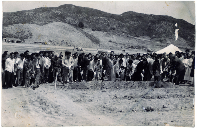 1970년 중원구 상대원 제2공단 기공식 모습. (사진=성남학연구소 제공)