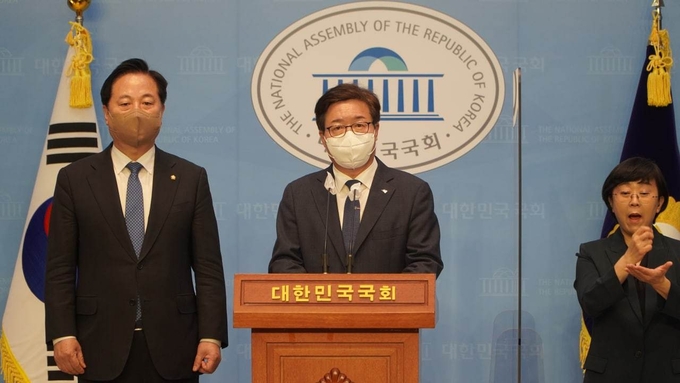 경기지사 출마 선언을 한 더불어민주당 염태영 전 수원시장 (사진=염태영 선거캠프 제공)
