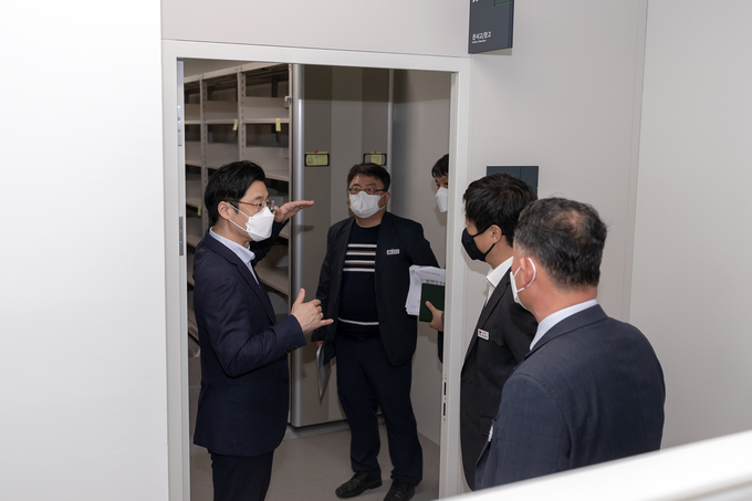 오병권 경기도지사 권한대행 경기도청 신청사 현장 점검 (사진=경기도 제공)