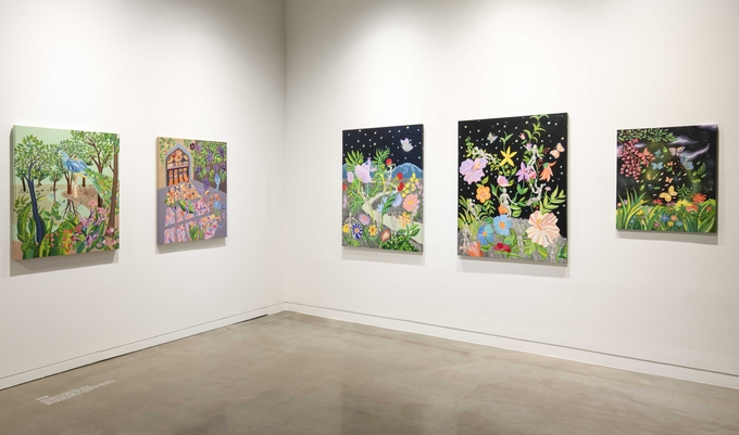 ‘PALETTE : 우리가 사는 세상’ 이다래 작가 전시 전경 ⓒ노기훈. (사진=소다미술관 제공)