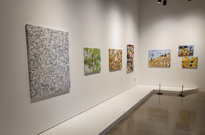 ‘PALETTE : 우리가 사는 세상’ 강선아 작가 전시 전경. (사진=정경아 기자) 