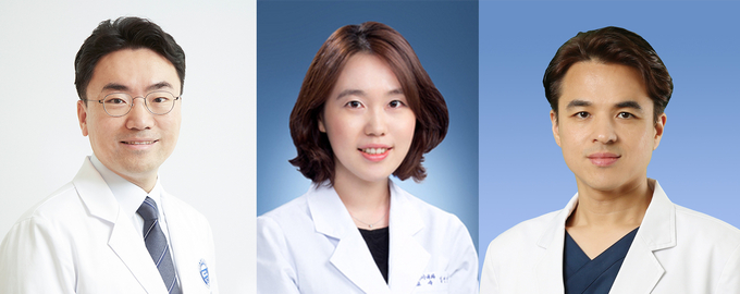 (사진 왼쪽부터)분당 차병원 외과 이성환, 고려대안암병원 소화기내과 임선영, 고려대구로병원 대장항문외과 강상희 교수. (사진=분당 차병원 제공)
