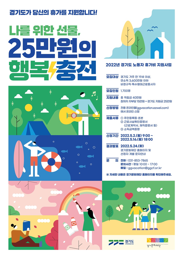 경기도 비정규직 휴가비 지원사업 홍보 포스터. (사진=경기도 제공)