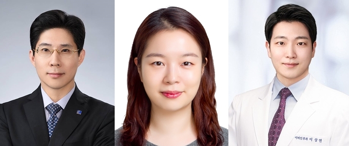 (사진 왼쪽부터)분당서울대병원 이비인후과 최병윤 교수, 김예리 전문의, 서울대병원 이비인후과 이상연 교수. (사진=분당서울대병원 제공)