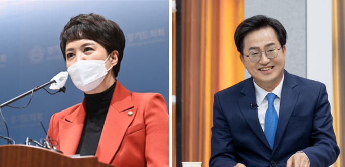 경기지사 후보인 국민의힘 김은혜 의원, 민주당 김동연 후보 (사진=각 후보 선거 캠프 제공)