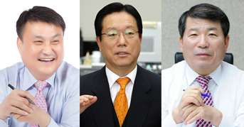 6‧1 지방선거 국민의힘 구리시장 선거 후보로 나선 김광수 구리시의원, 박영순‧백경현 전 구리시장. (사진=경기신문DB)