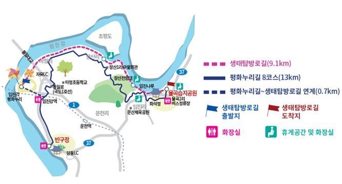 파주 임진강변 생태탐방로 코스. (사진=경기관광공사 제공)