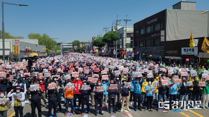 2022년 세계노동절 경기대회 전경. (사진=임석규 기자)