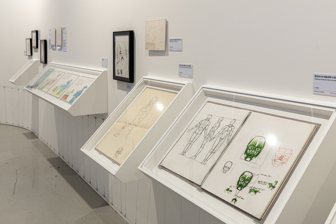 '팀 버튼 특별전(THE WORLD OF TIM BURTON)' 전시 전경. (사진=지엔씨미디어 제공)