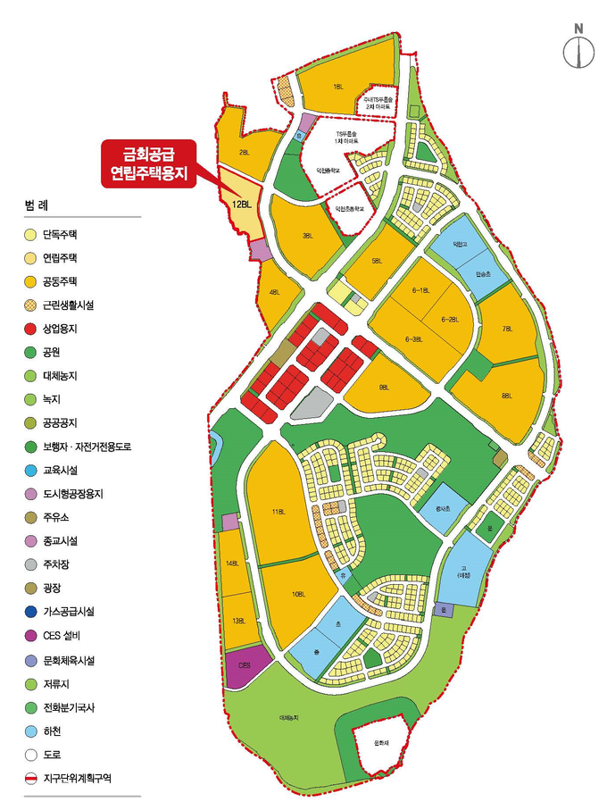 경기도 양주고읍지구 공급 토지 위치도. (사진=LH 제공)