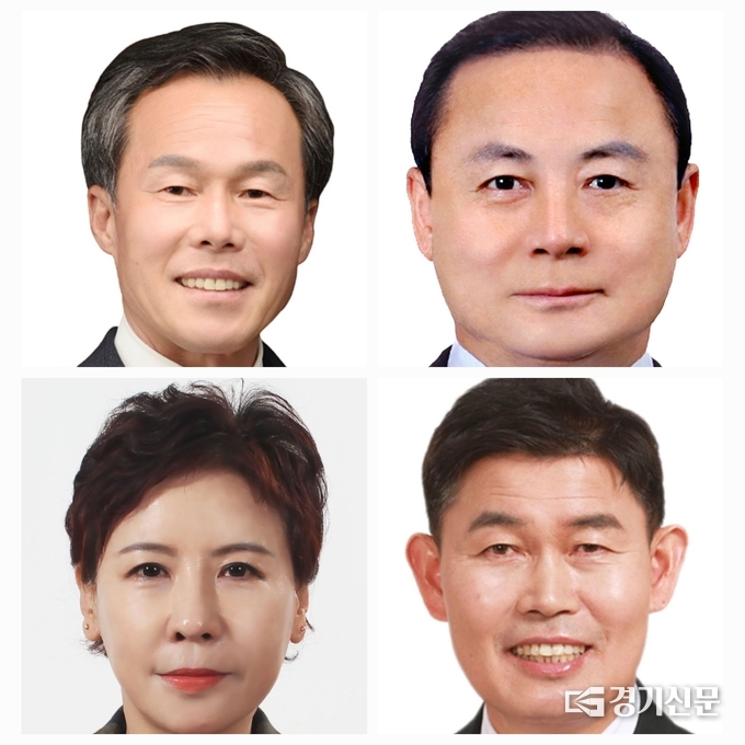 국민의힘 포천시의회 의원 후보 공천자 4인. (사진=본인들 제공)