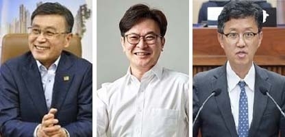 왼쪽부터 정하영, 김병수, 박우식 후보 (사진=경기신문 DB)