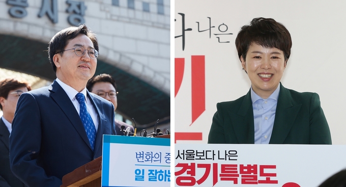 김동연-김은혜 경기도지사 후보 (사진=연합뉴스 제공)