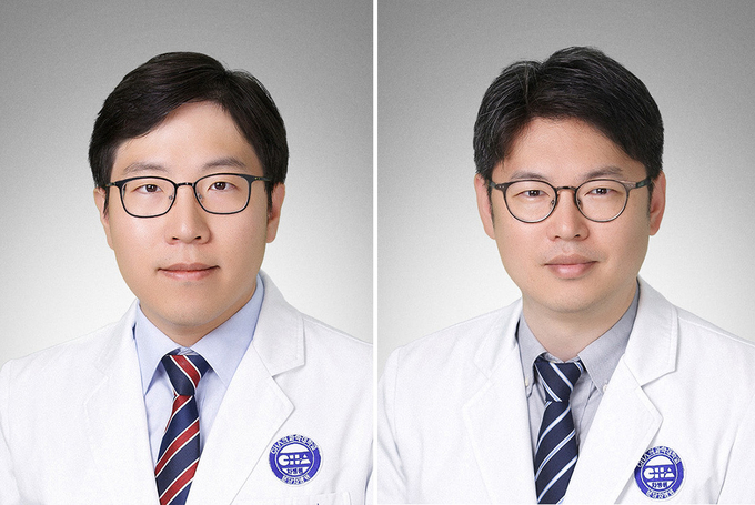 혈액종양내과 김찬(사진 왼쪽), 전홍재 교수. (사진=분당 차병원 제공)