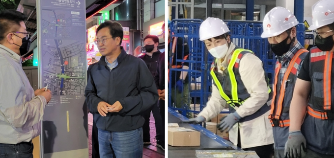 6·1 지방선거를 앞두고 여야 경기지사 후보들은 19일 공식 선거운동이 시작된 날 자정을 기점으로 본격적인 현장 유세에 돌입해 경기도민 표심 잡기에 나섰다. 왼쪽 김동연 후보, 오른쪽 김은혜 후보 (사진=김혜진·허수빈 기자)