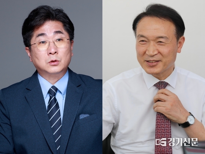 민선 5기 경기도교육감 선거 성기선 후보(왼쪽)와 임태희 후보(오른쪽). (사진=경기신문 DB)
