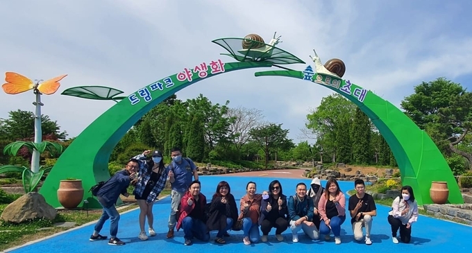 인천관광에 나선 말레이시아 여행사 관계자들이 드림파크에서 팸투어를 했다. ( 사진 = 인천관광공사 제공 )