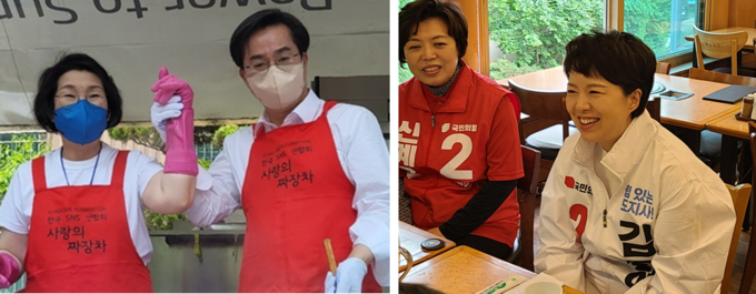 6·1 지방선거 공식 선거운동 시작 이후 첫 주말을 맞아 김동연‧김은혜 경기도지사 후보는 각각 차별화 전략으로 치열한 선거전을 벌이며 유권자 표심을 공략하기 위해 안간힘을 썼다. (사진=경기신문DB)