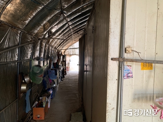 포천의 한 농장에 자리한 이주노동자 기숙사 내부. (사진=임석규 수습기자)