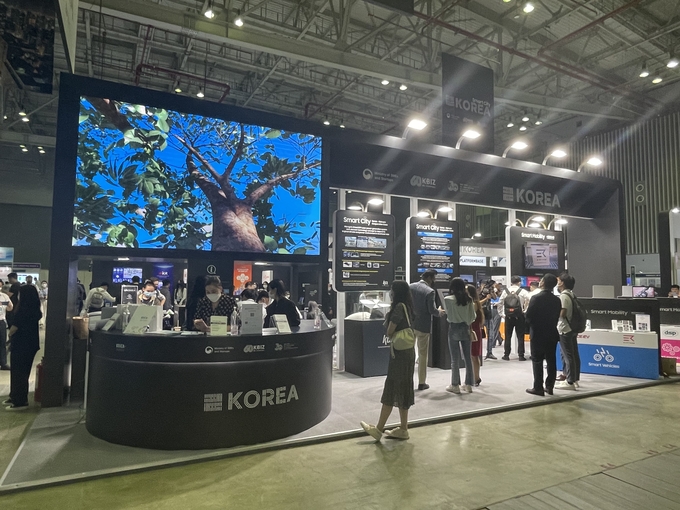 SMART CITY ASIA 2022 한국관. (사진=중소기업중앙회 제공)