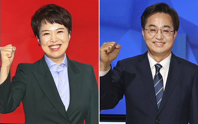 김은혜 국민의힘 후보·김동연 더불어민주당 후보. (사진=연합뉴스 제공)