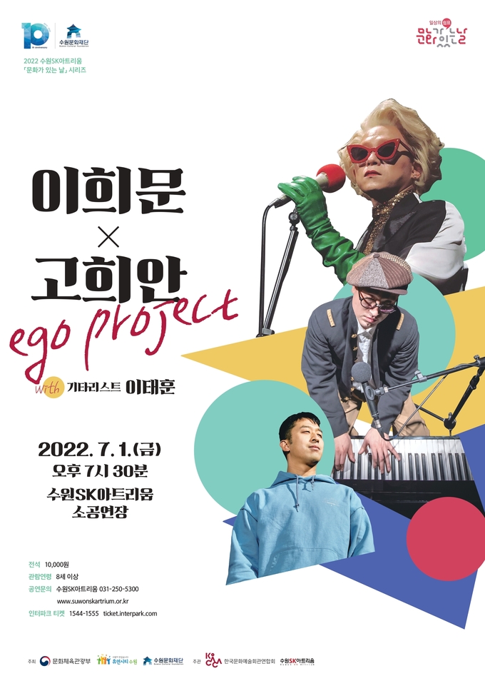 공연 ‘이희문☓고희안 ego project' 포스터. (사진=수원문화재단 제공)