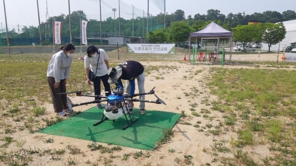남양주시가 드론 조종자 안전 교육을 실시했다.(사진=남양주시 제공)