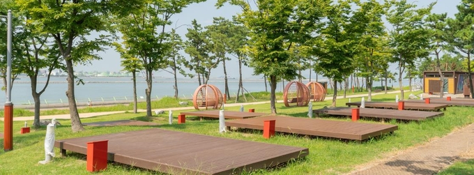 인천송도국제캠핑장. ( 사진 = 인천시설관리공단 제공 )