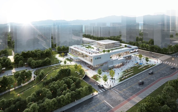 오는 2025년 건립될 안양 평촌도서관 조감도.(사진=안양시청 제공)