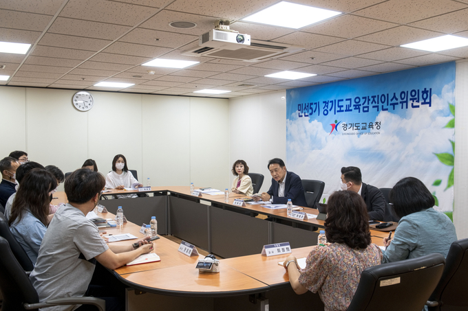 현장 교사 소통 정담회 모습. (사진=인수위 제공)
